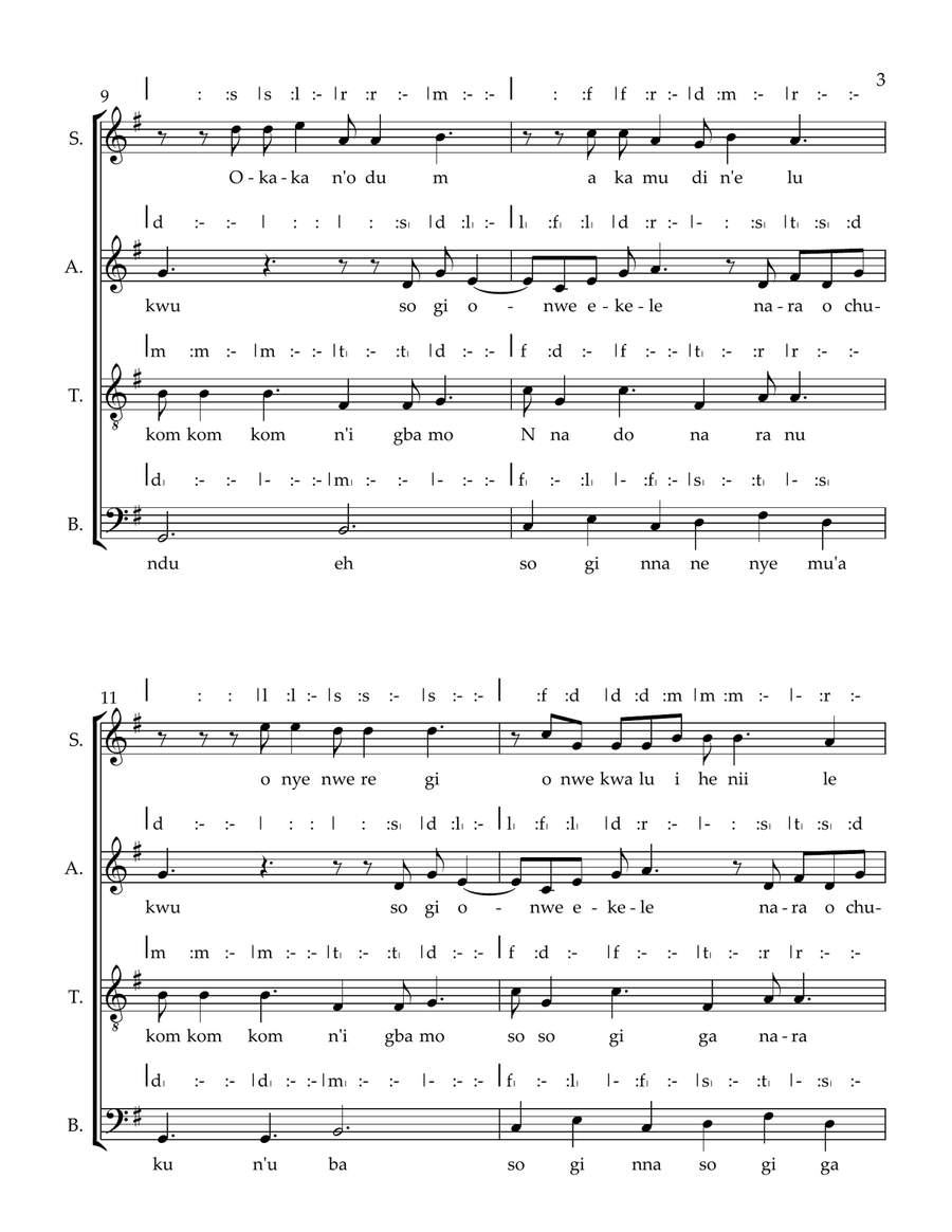 Chioma 4-Part scores gallery preview page 3