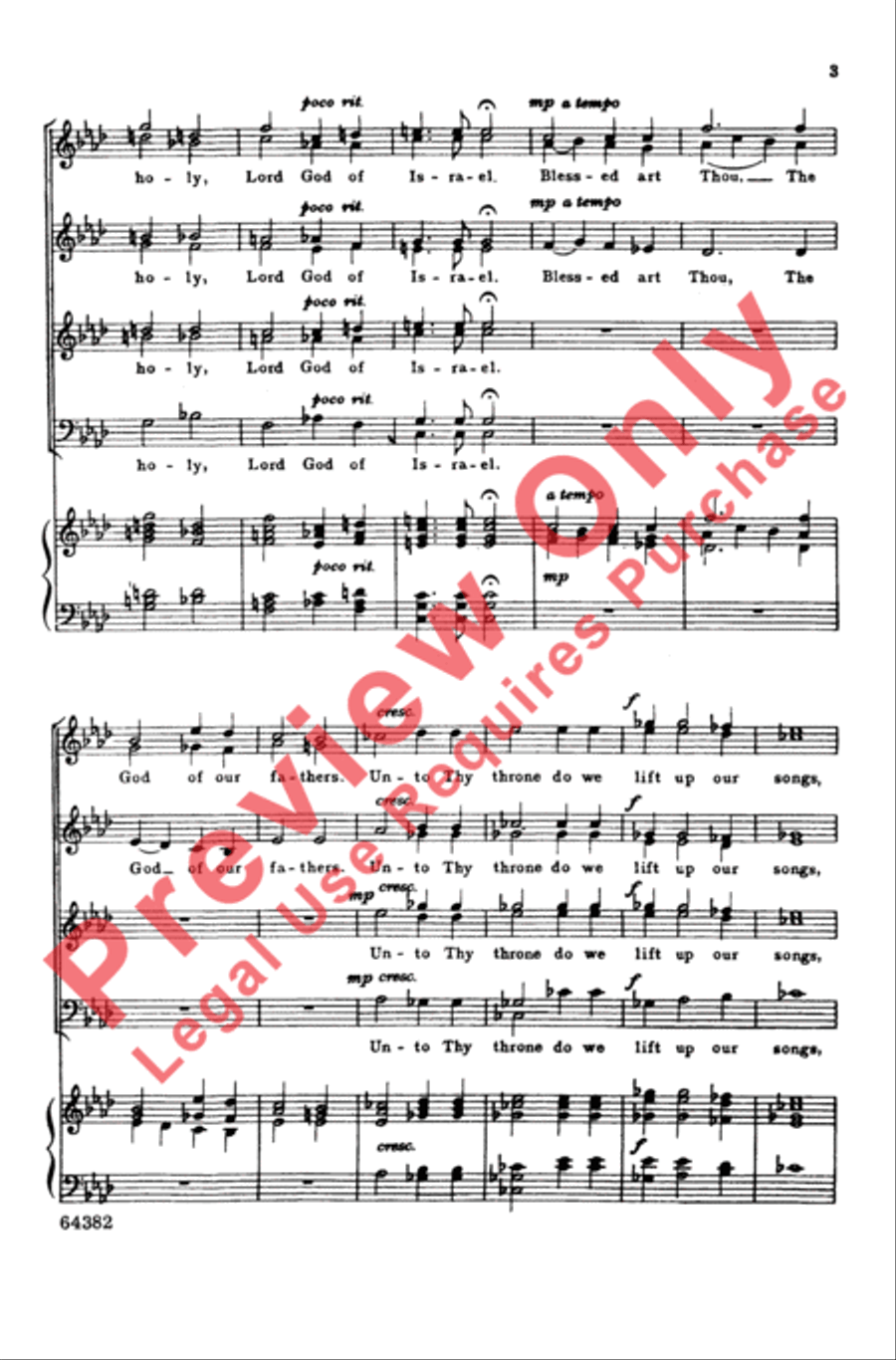 Almighty God of Our Fathers Almighty God of Our Fathers 4-Part scores gallery preview page 3