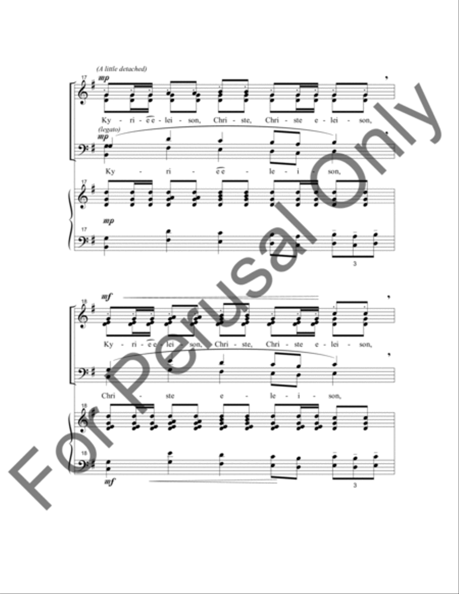 Kyrie Eleison Kyrie Eleison 4-Part scores gallery preview page 5