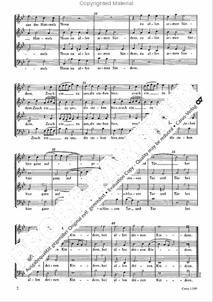 Nun Hosianna, Davids Sohn Choir scores gallery preview page 3