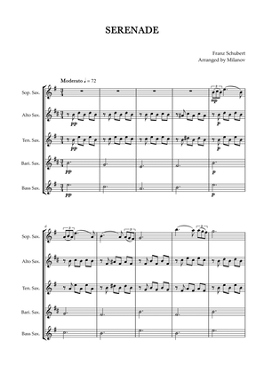 Serenade | Schubert | Saxophone Quintet