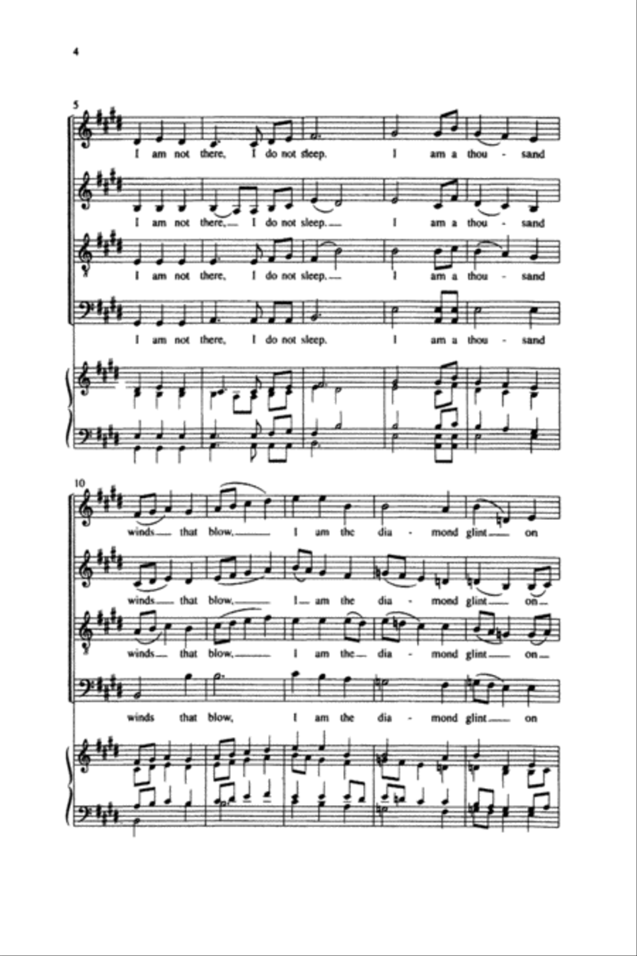 In Remembrance In Remembrance 4-Part scores gallery preview page 3