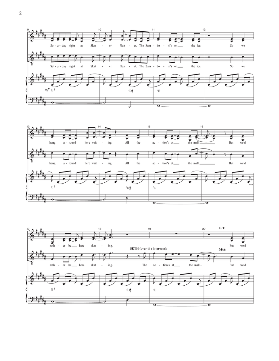 Skater Planet (from Kimberly Akimbo) Voice scores gallery preview page 2