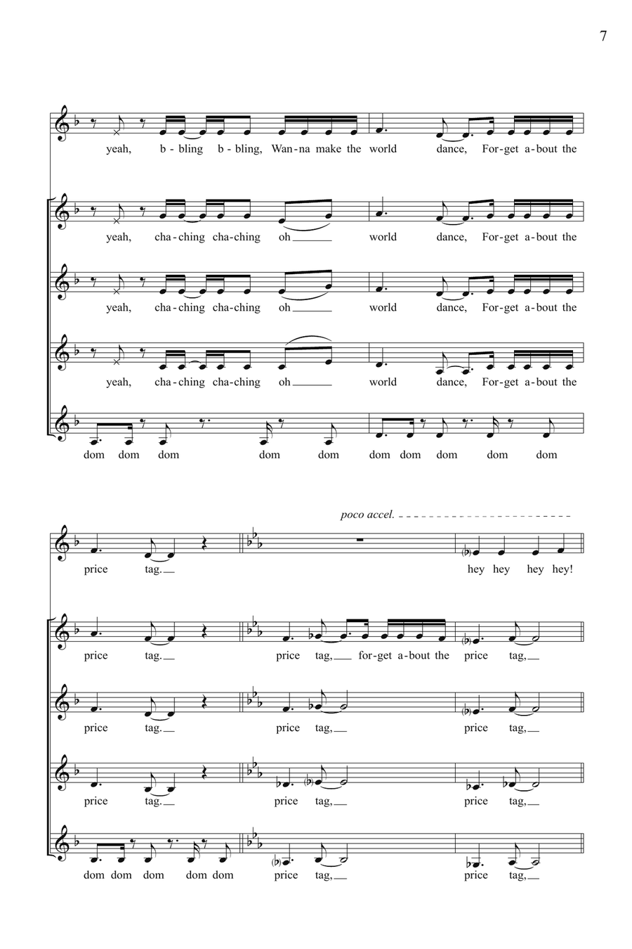 Bellas Finals (Mashup) (from Pitch Perfect)(arr. Deke Sharon) SSA scores gallery preview page 5