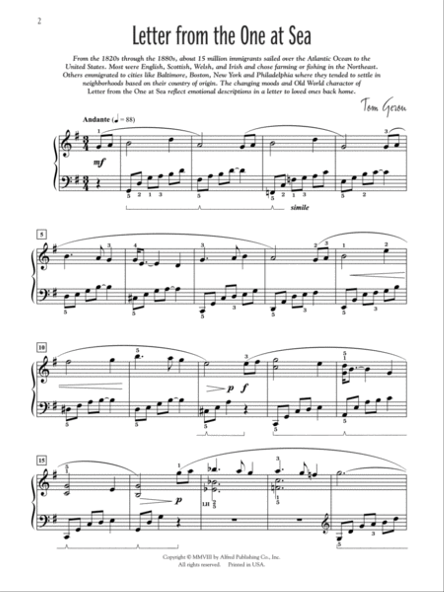 Atlantic Seaboard Piano Solo scores gallery preview page 2