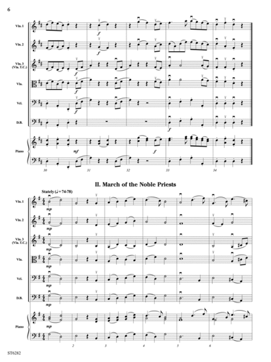 Suite from the Magic Flute: Score