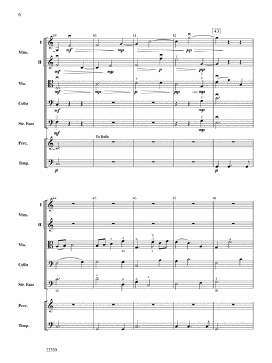 Westward Motion: Score Westward Motion: Score String Orchestra scores gallery preview page 6