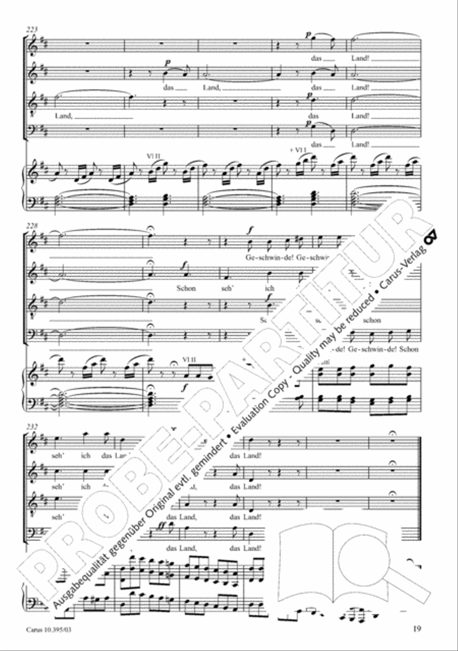 Calm Sea and Prosperous Voyage 4-Part scores gallery preview page 20