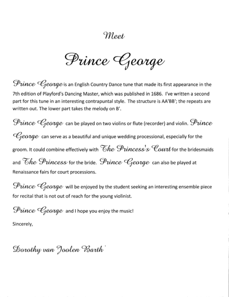 Romantic Playford: Prince George image number null