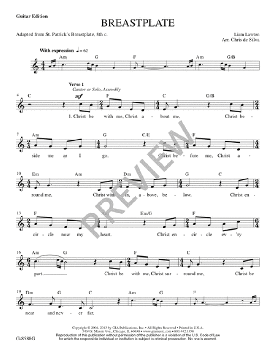 Breastplate - Guitar edition Guitar scores gallery preview page 2