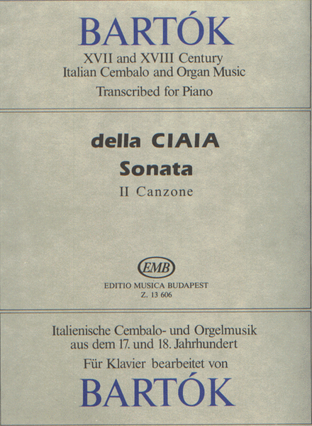 Sonata in sol maggiore II Canzone