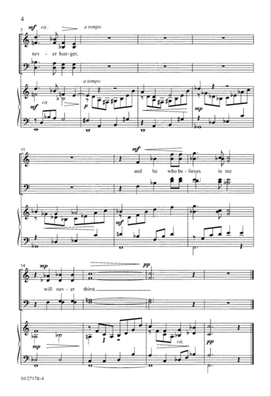 Four Communion Responses 4-Part scores gallery preview page 4