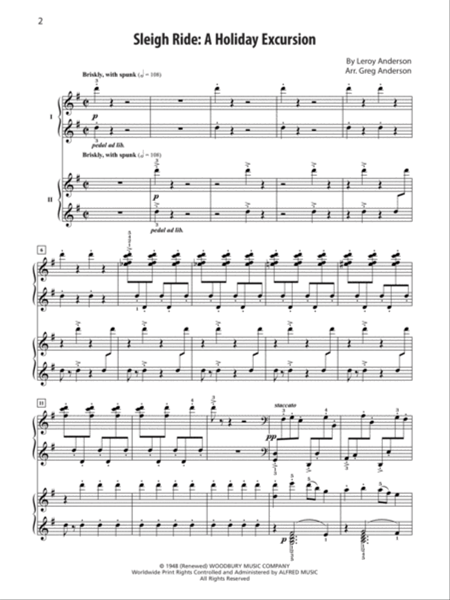 Sleigh Ride Small Ensemble scores gallery preview page 2