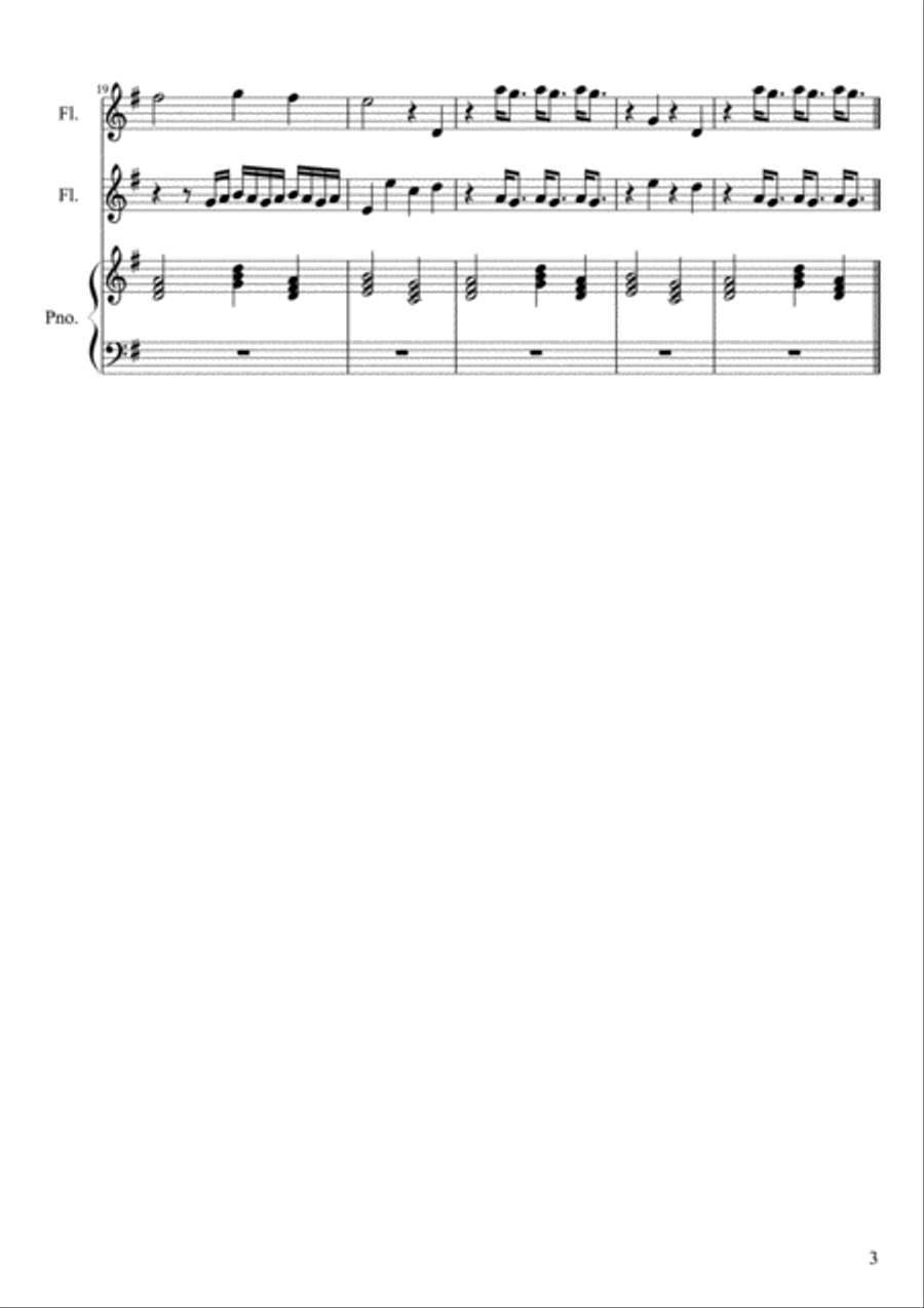 Black Widow & I Knew You Were Trouble - Flute Duet Flute Duet scores gallery preview page 3