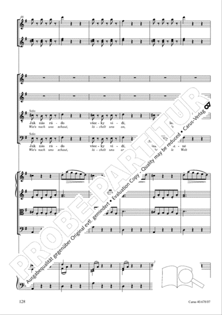 Missa pastoralis bohemica 4-Part scores gallery preview page 141