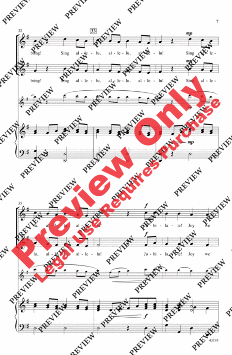 Jubilate! Joy We Bring! 2-Part scores gallery preview page 7