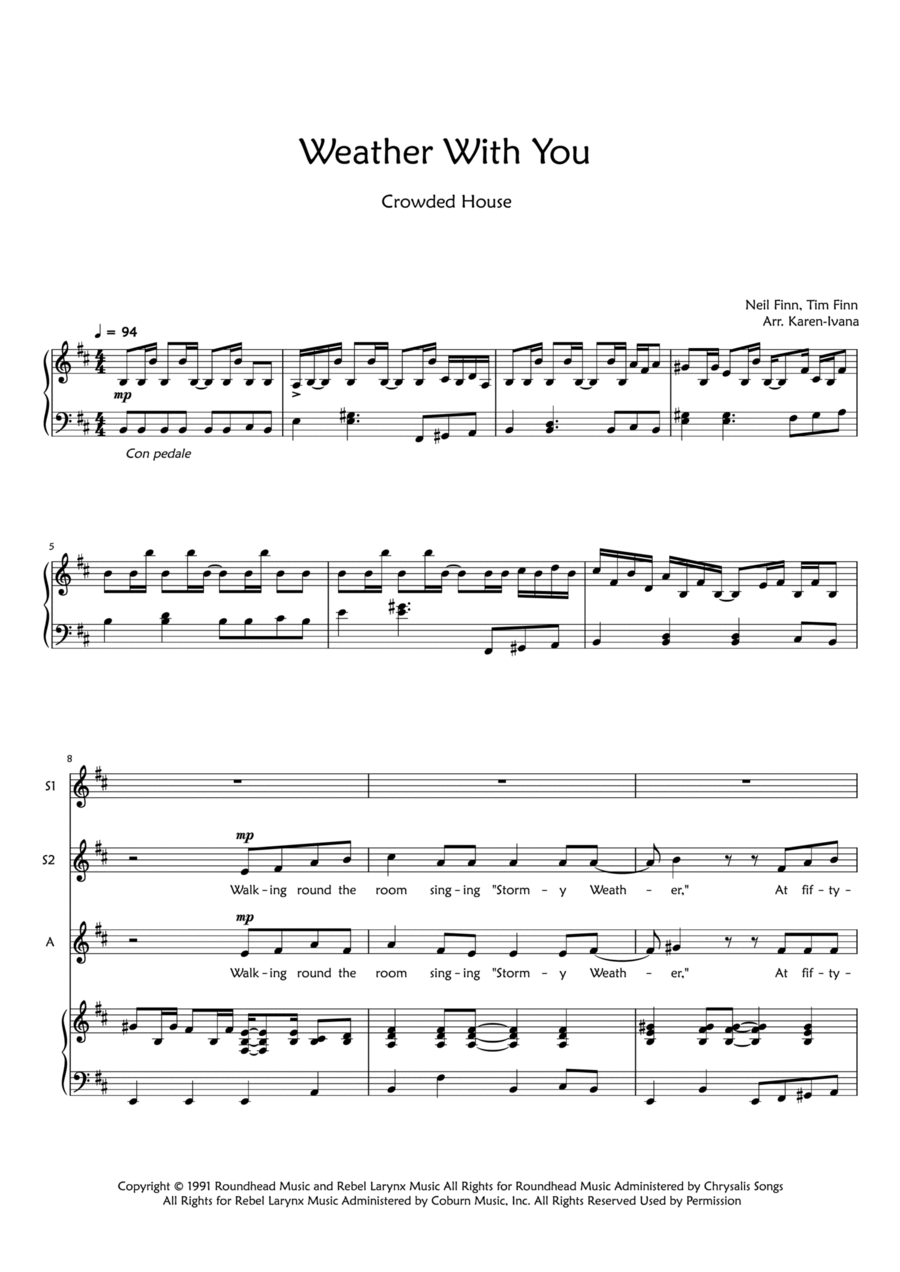 Weather With You Weather With You SSA scores gallery preview page 1