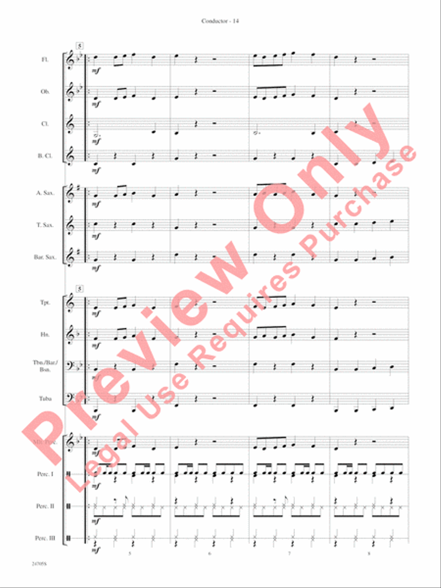 Belwin Beginning Band Kit #2 Concert Band scores gallery preview page 17