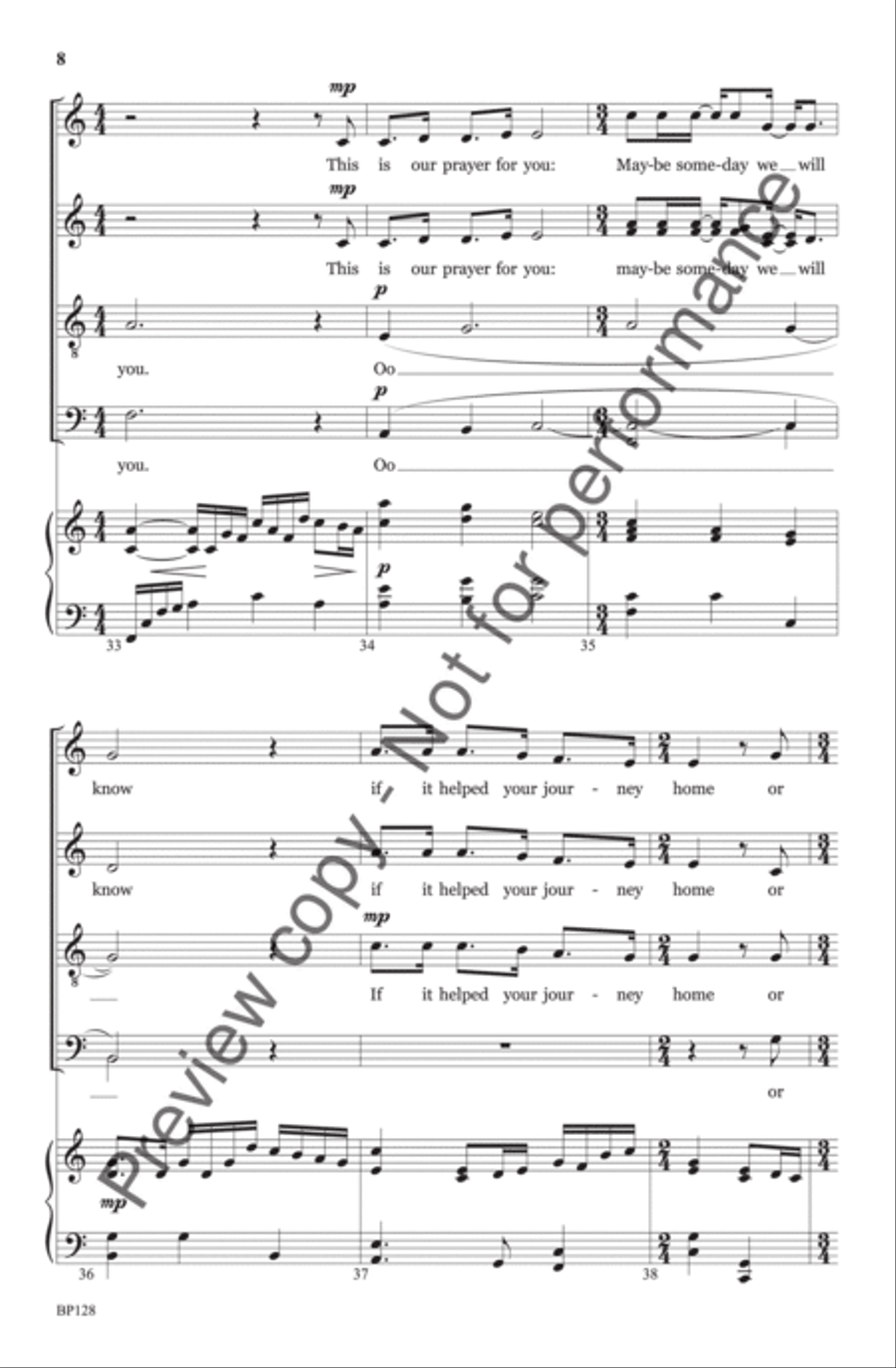 Sing You Home 4-Part scores gallery preview page 9