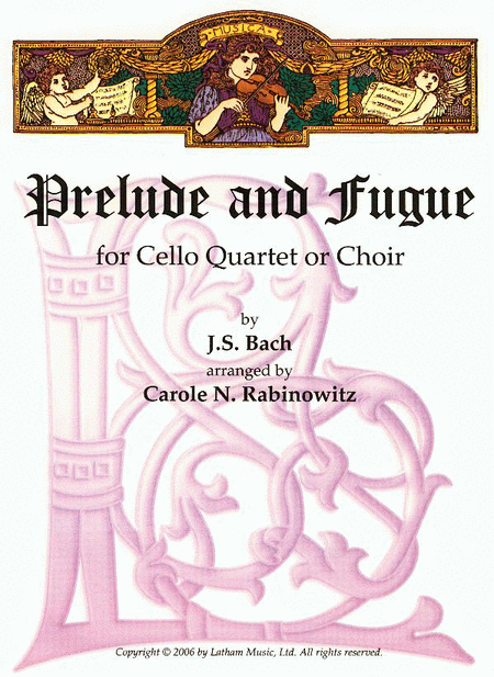 Johann Sebastian Bach: Prelude and Fugue in E Minor for Cello Quartet or Choir