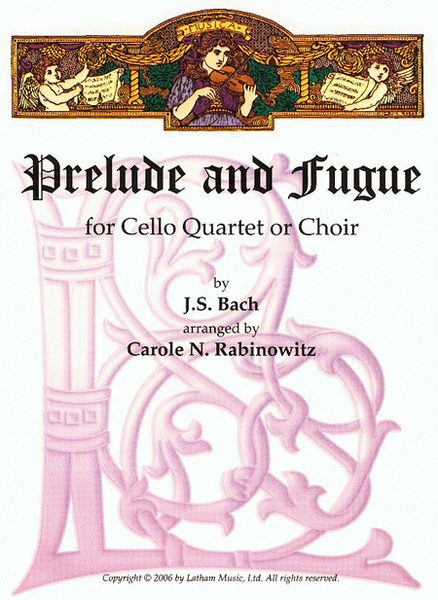 Prelude and Fugue in E Minor for Cello Quartet or Choir image number null