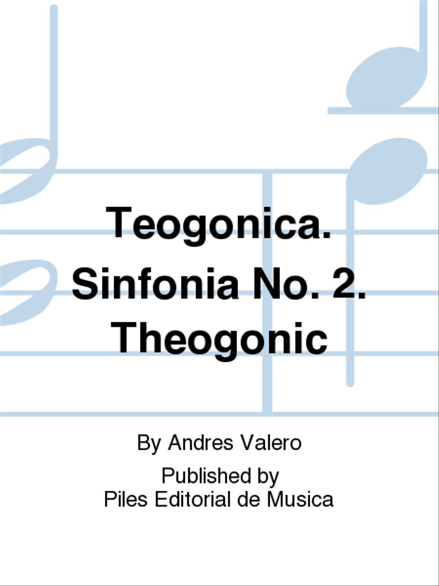 Teogonica. Sinfonia No. 2. Theogonic Concert Band scores gallery preview page 1