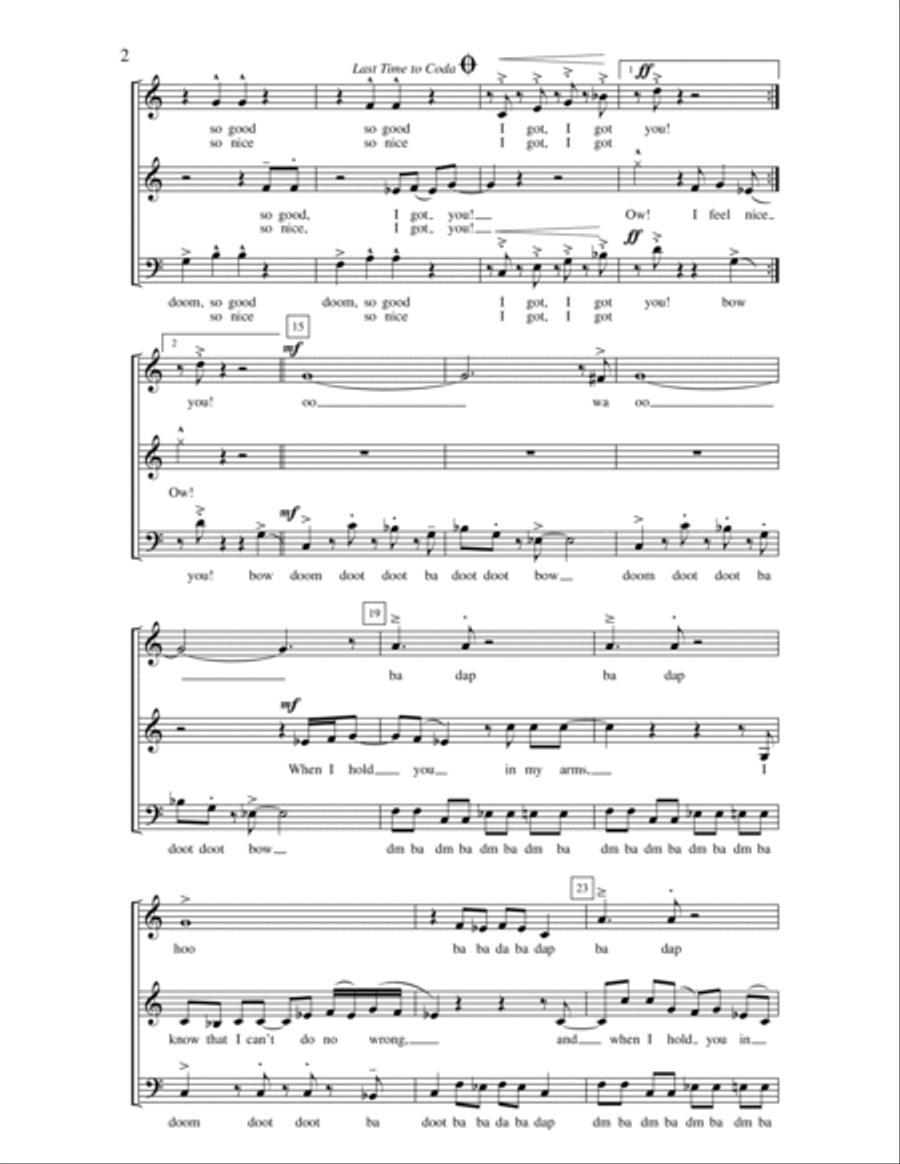 I Got You (I Feel Good) 3-Part scores gallery preview page 2