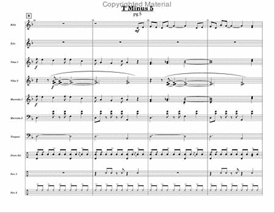 T Minus Five Percussion Ensemble scores gallery preview page 4