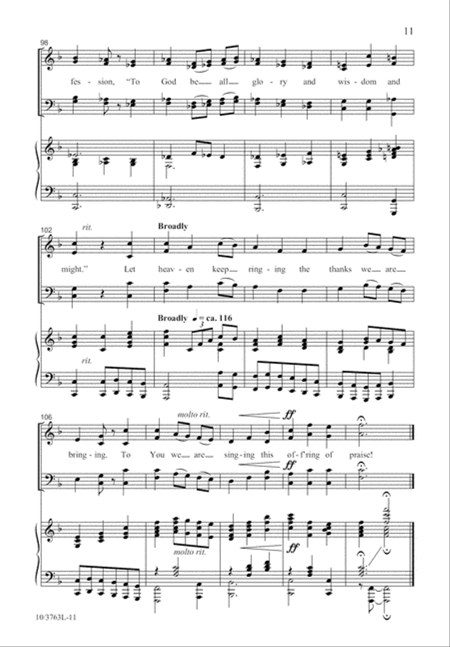 This Offering of Praise 4-Part scores gallery preview page 12