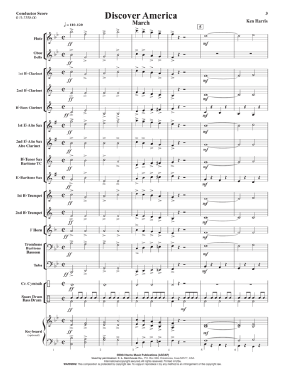 Discover America Discover America Concert Band scores gallery preview page 2