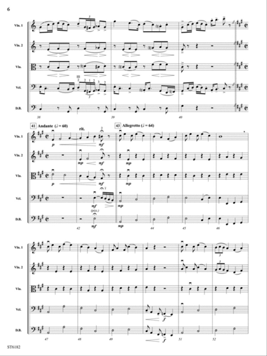 Carson Valley Rhapsody: Score String Orchestra scores gallery preview page 6