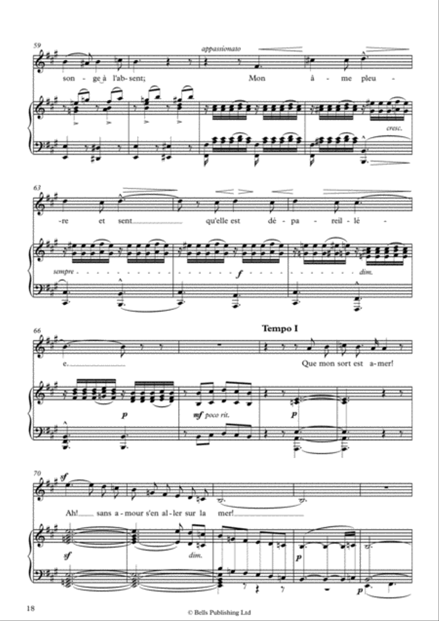 Sur les lagunes (Lamento), Op. 7 No. 3 (E minor) Voice Solo scores gallery preview page 4