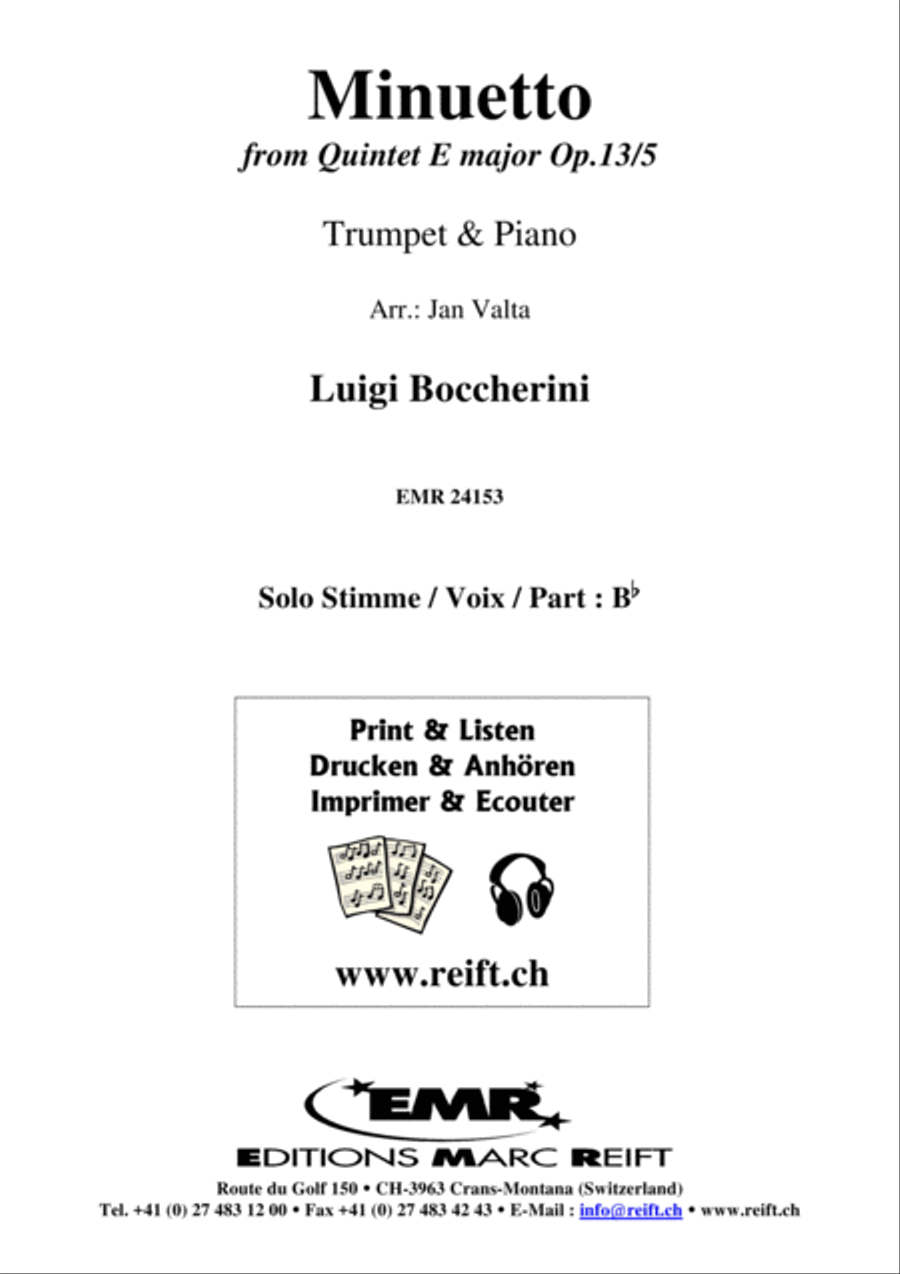 Minuetto Minuetto Trumpet Solo scores gallery preview page 2
