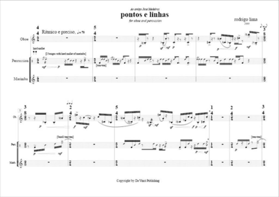 Pontos e Linhas, for Oboe and Percussion