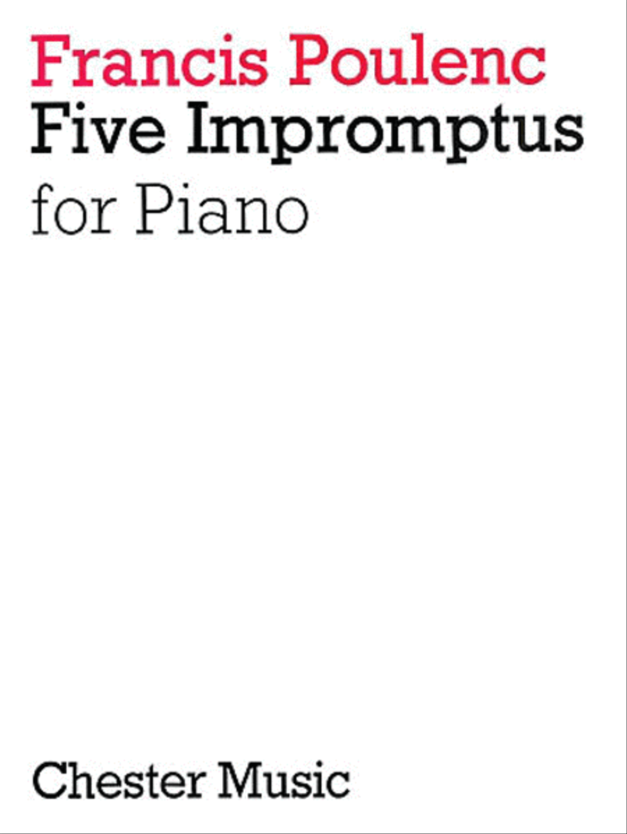 5 Impromptus for Piano Piano Solo scores gallery preview page 1