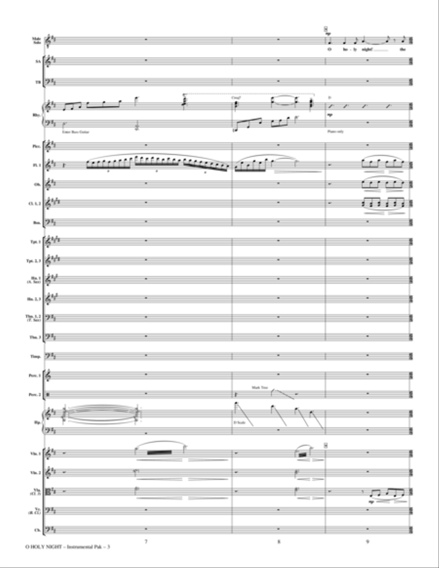 O Holy Night - Full Score Choir scores gallery preview page 3