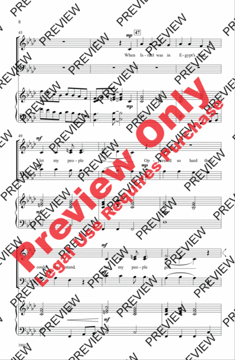 Moses and Daniel 3-Part scores gallery preview page 18