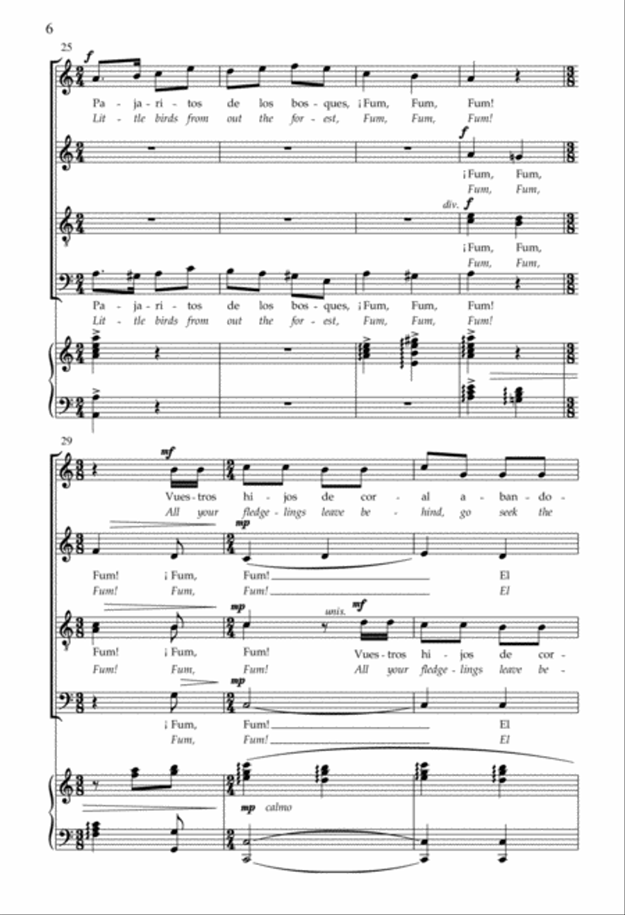 Fum, Fum, Fum! Fum, Fum, Fum! 4-Part scores gallery preview page 5