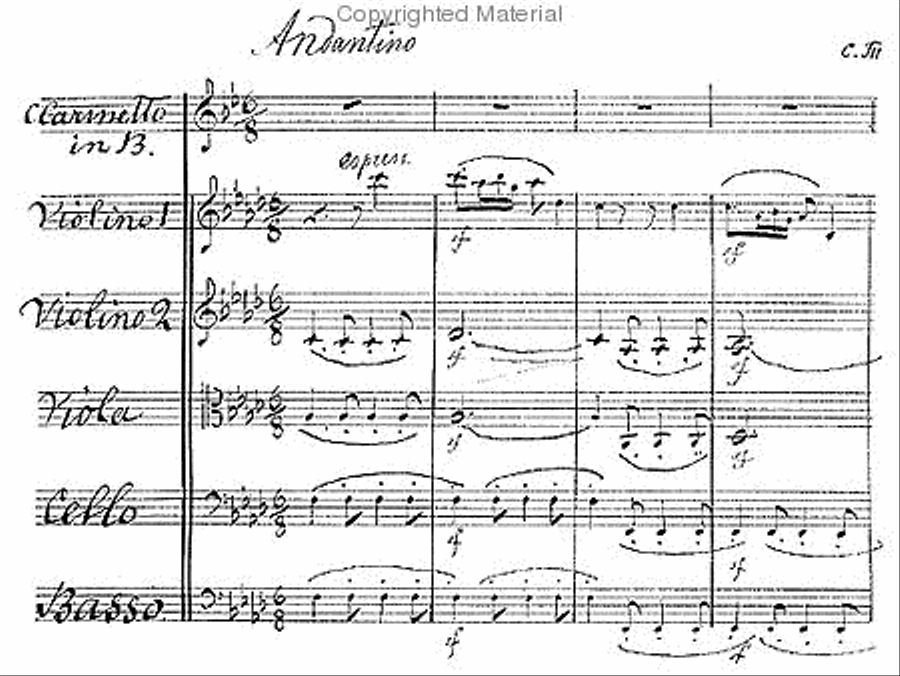 Canzone. For clarinet and strings - for clarinet or cello and piano. C. 1883 Clarinet scores gallery preview page 2