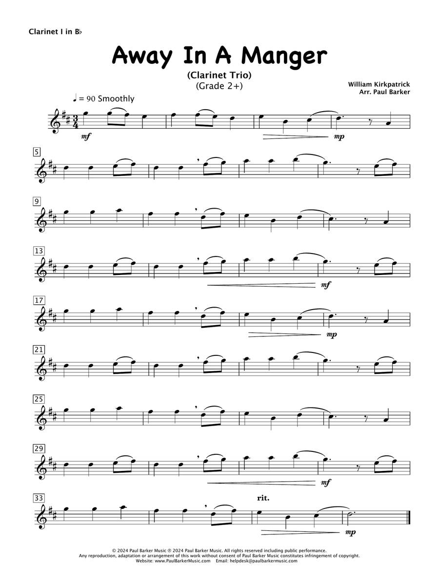 Christmas Clarinet Trios Book 3 Clarinet Trio scores gallery preview page 6