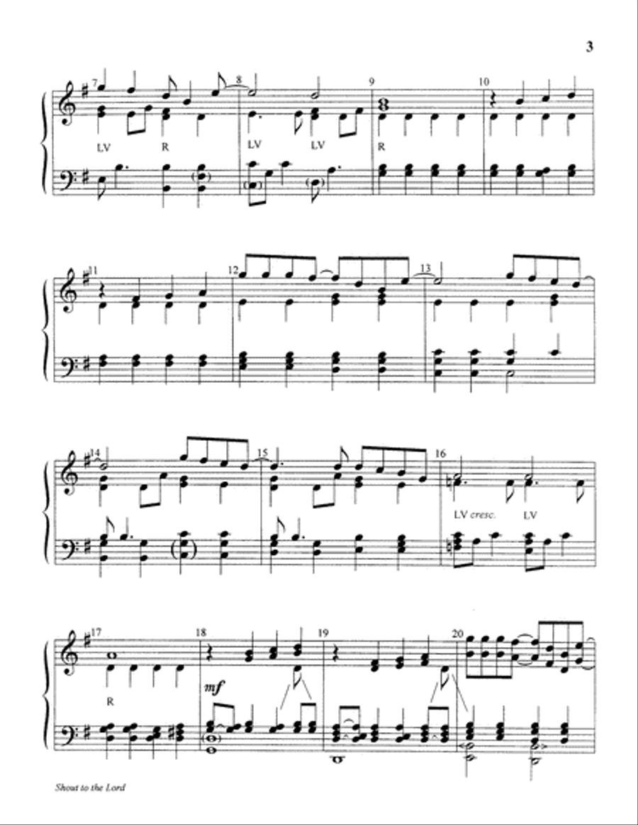 Shout to the Lord Shout to the Lord 5-Octaves scores gallery preview page 3