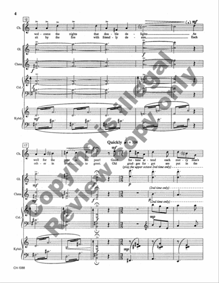 Holiday Harmonies (Full Score) Choir scores gallery preview page 4