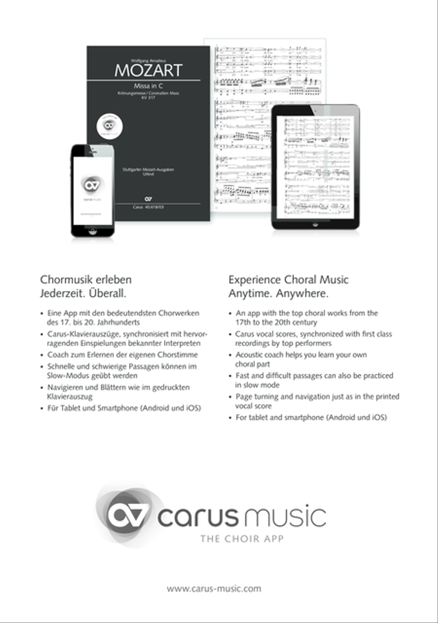 Mass in C (Missa in C) 4-Part scores gallery preview page 56