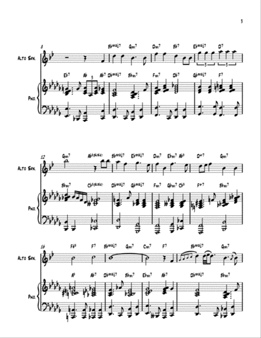 A Nightingale Sang In Berkeley Square Alto Saxophone scores gallery preview page 3