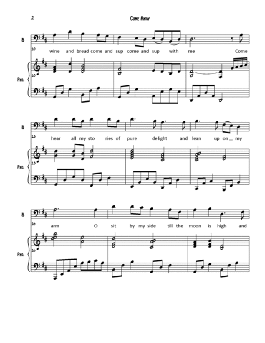 Come Away Voice scores gallery preview page 2