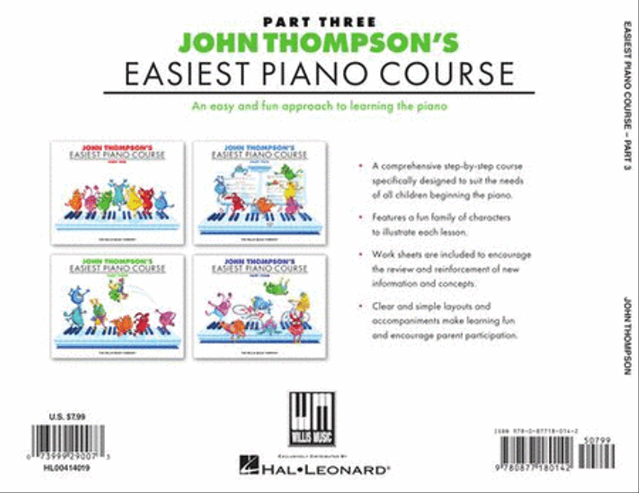 John Thompson's Easiest Piano Course – Part 3 – Book Only Piano Method scores gallery preview page 9
