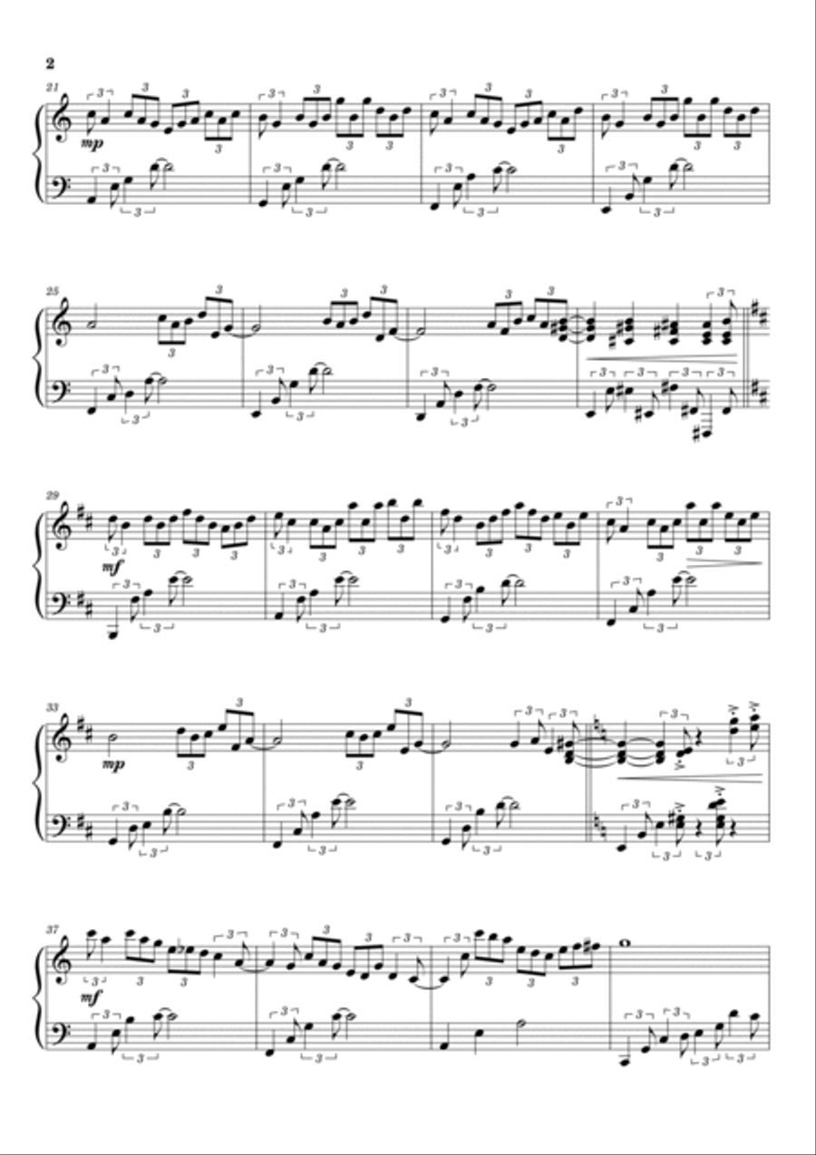 So simple Piano Solo scores gallery preview page 2