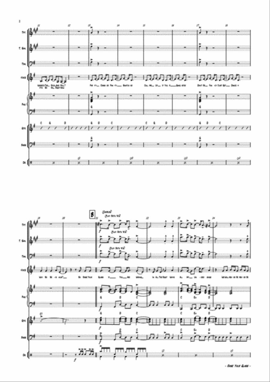 Raise Your Glass Jazz Ensemble scores gallery preview page 5