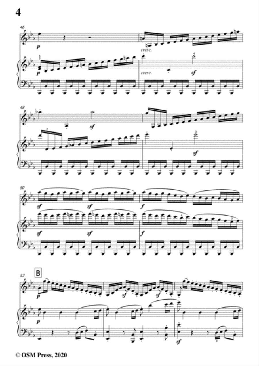 Beethoven-Violin Sonata No.7 in c minor,Op.30 No.2,for Violin and Piano Violin Solo scores gallery preview page 6