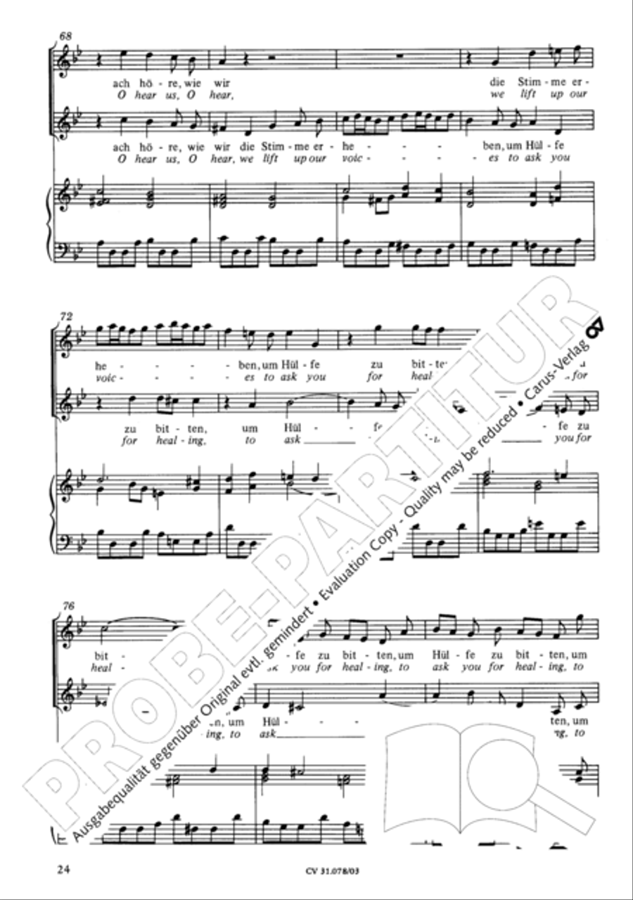 Jesus, you have freed my spirit (Jesu, der du meine Seele) 4-Part scores gallery preview page 25
